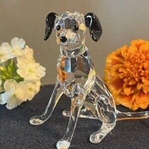 Swarovski Dalmation mother dog Lead Crystal Made in Austria in Original box